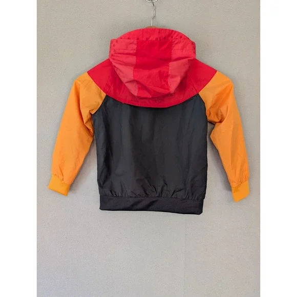 Nike Kids retro Colorblock Zip Up Hooded‎ Windbreaker Jacket XS (3-4) 98-104cm - Picture 2 of 9